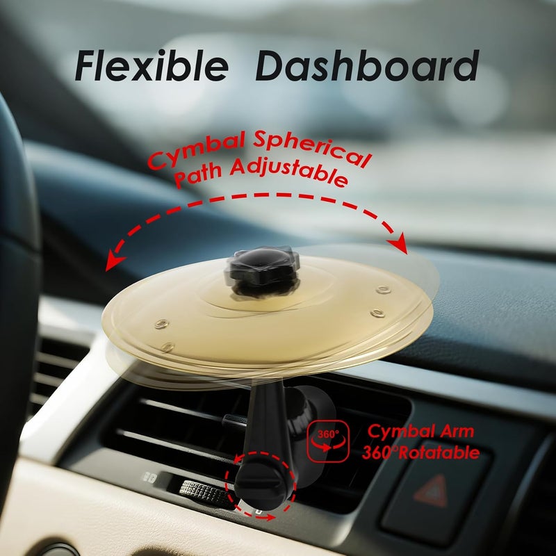 GIOREFAY Car Crash Cymbal,Car Cymbal Air Vent Drums,Clip On Mini Symbal for Music Lovers - Image 5